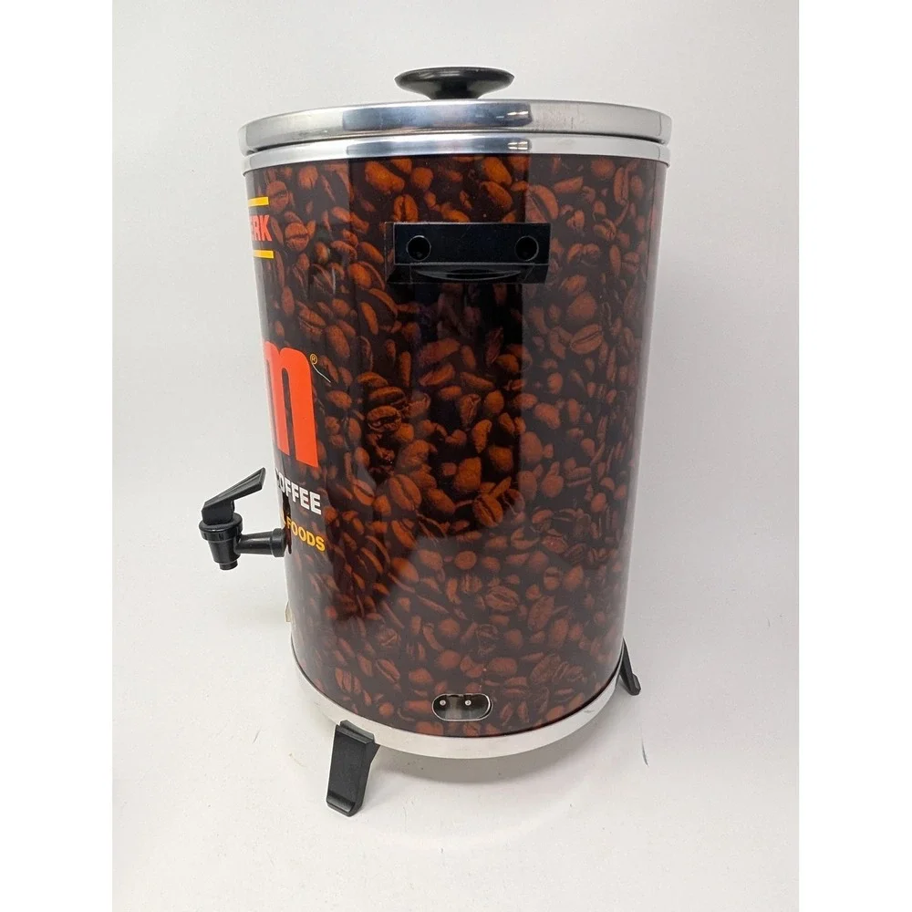 VINTAGE Brim Electric Percolator 12-30 Cup Coffee Maker Maxwell House 70s